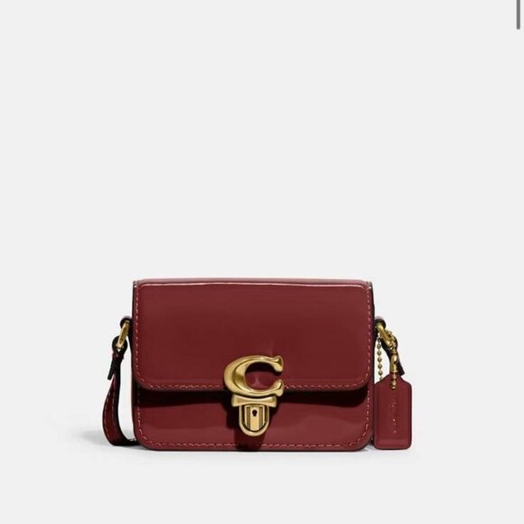 New Coach Studio 12 Micro Mini Bag in Patent Leather CE762 - Picture 1 of 9
